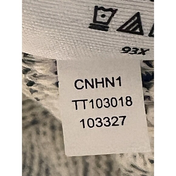 Time and Tru Women's Long Sleeve Drop Shoulder Top Navy White Large 12-14 - Picture 9 of 9